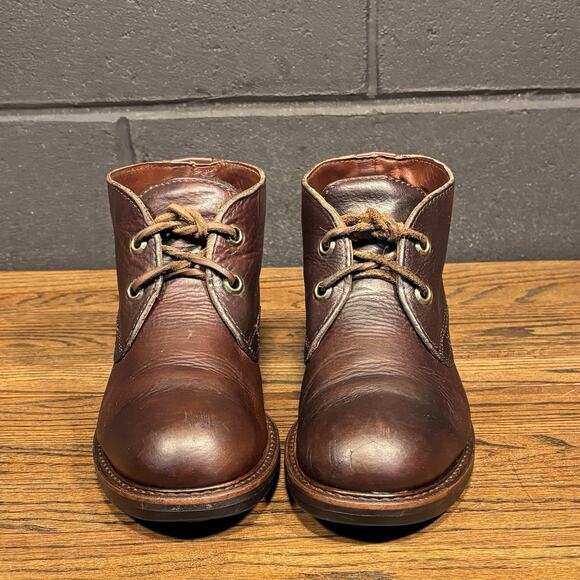 Vintage Cole Haan Chunky Brown Leather Chukka Boots Women’s 9 Retro Granny Boho - Picture 3 of 8